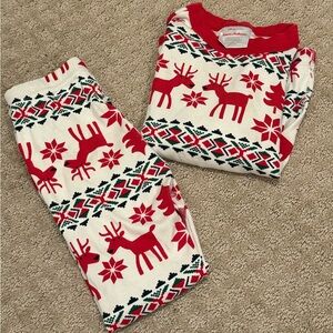 Hanna Andersson Long John Pajama Set Size 4 Dear Deer Print